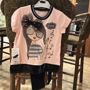 BNWT EUROPEAN LEGGINGS SET